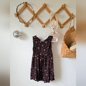 SOLD 🔥 - GAP Brown and Pink Sleeveless Scoop Neck Sundress
